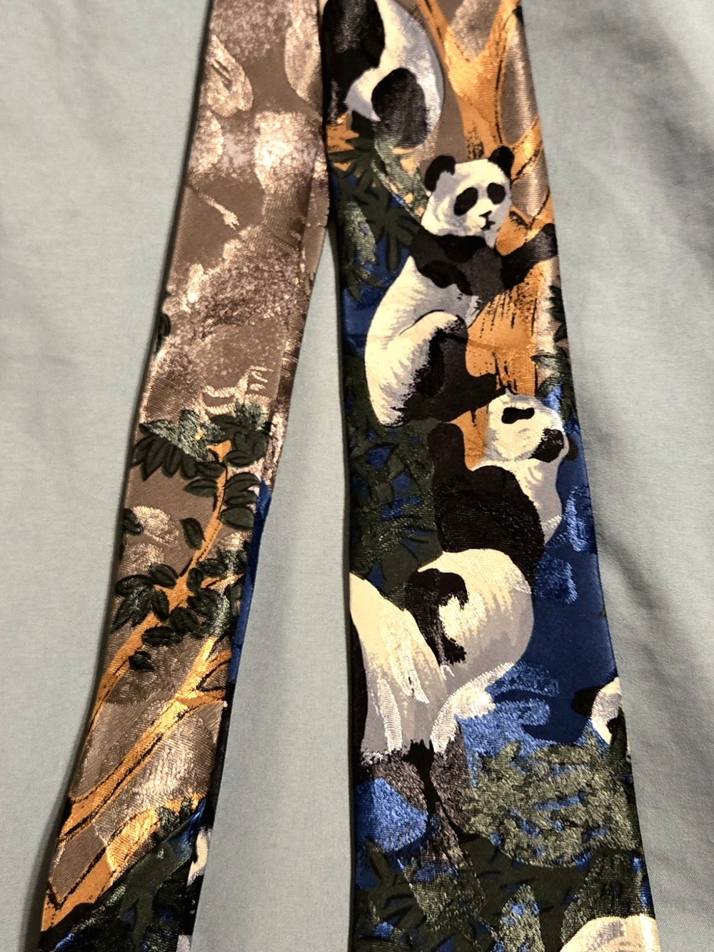 j.b. Herringbone Mens Panda Neck Tie